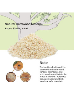 Aserrín de Álamo Niteangel 30L para Hámster y Mascotas Pequeñas 2