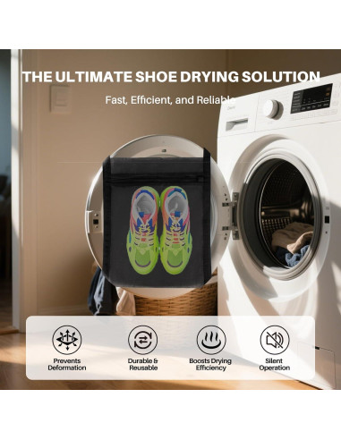 Bolsa para Secar Zapatos NMQHPA Negra 40x40 cm - 1 Paquete