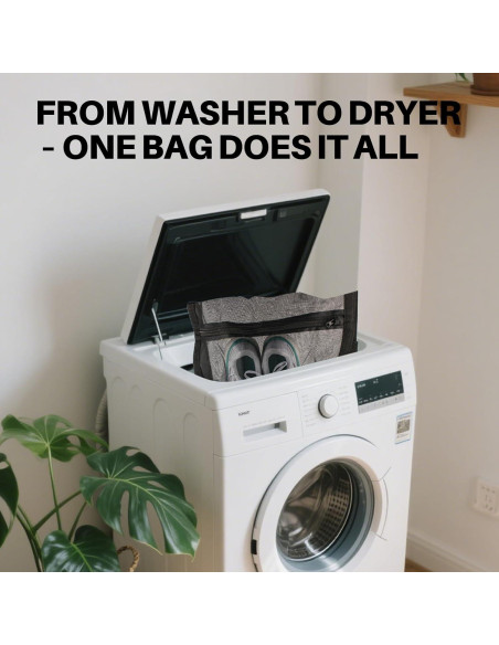 Bolsa para Secar Zapatos NMQHPA Negra 40x40 cm - 1 Paquete