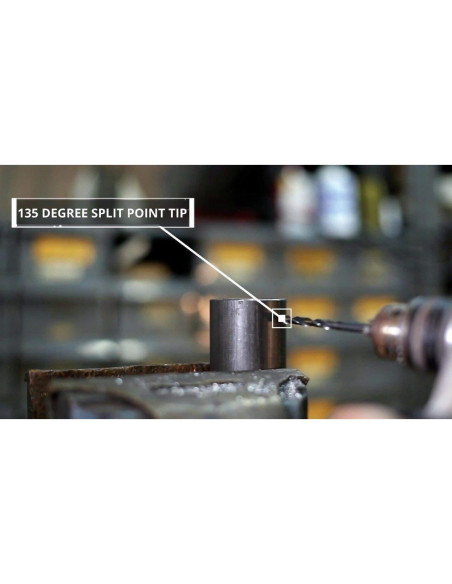 Brocas Jobber HSS 3 Piezas Drill America 3.2-6.4mm Punta Dividida