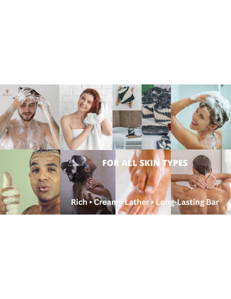 Jabón Artesanal Sixbright 113g - Carbón Activado y Lavanda