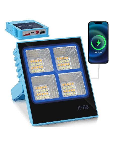 Linterna Camping Solar TANSOREN LED Portátil 199g Recargable