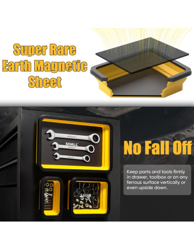 Juego de Bandejas Magnéticas Plegables SHALL 3 Piezas 28x18cm