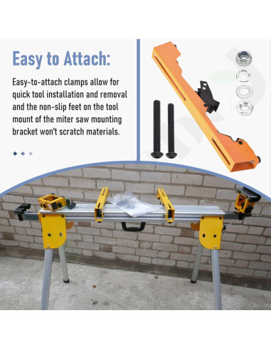 Soportes de Montaje para Sierra Ingletadora Dewalt DW7231 - 2 Piezas