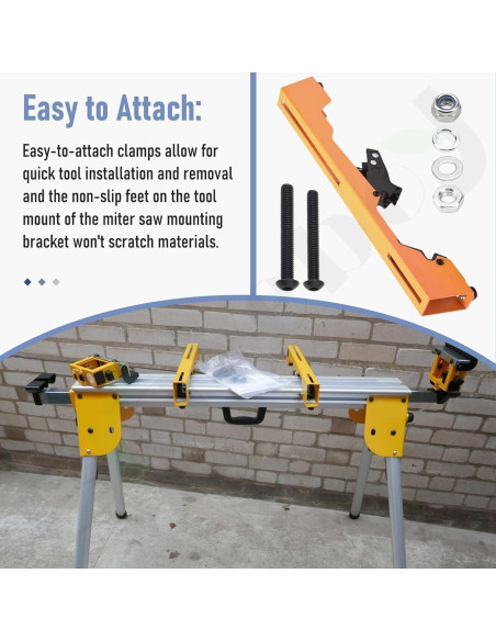 Soportes de Montaje para Sierra Ingletadora Dewalt DW7231 - 2 Piezas
