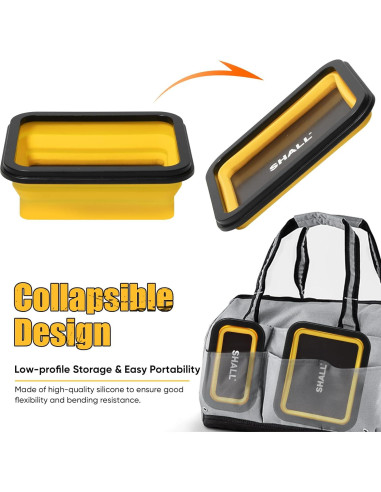 Juego de Bandejas Magnéticas Plegables SHALL 3 Piezas 28x18cm