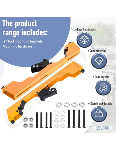 Soportes de Montaje para Sierra Ingletadora Dewalt DW7231 - 2 Piezas