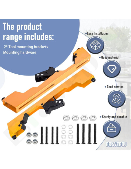 Soportes de Montaje para Sierra Ingletadora Dewalt DW7231 - 2 Piezas