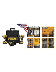Kit Taladro Percusión y Destornillador Inalámbrico DEWALT DCK299P2 20V