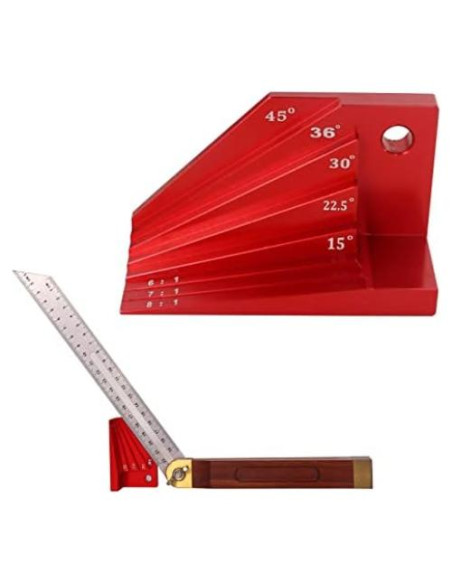 Bloque de Medición de Ángulo Aluminio Enenfrane 1:6 a 1:8