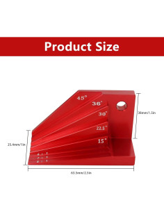 Bloque de Medición de Ángulo Aluminio Enenfrane 1:6 a 1:8 2