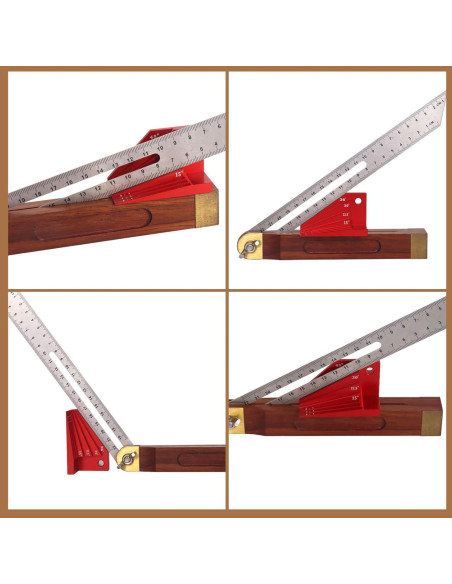 Bloque de Medición de Ángulo Aluminio Enenfrane 1:6 a 1:8