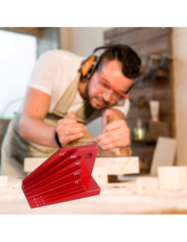 Bloque de Medición de Ángulo Aluminio Enenfrane 1:6 a 1:8