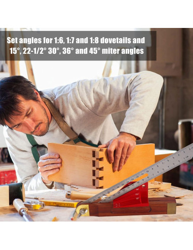 Bloque de Medición de Ángulo Aluminio Enenfrane 1:6 a 1:8