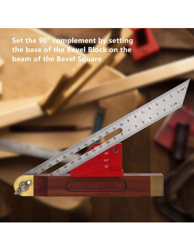 Bloque de Medición de Ángulo Aluminio Enenfrane 1:6 a 1:8