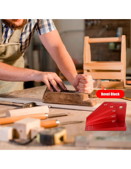 Bloque de Medición de Ángulo Aluminio Enenfrane 1:6 a 1:8