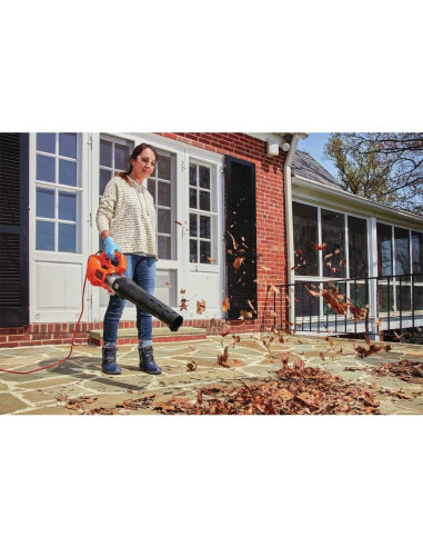 Soplador de Hojas Eléctrico BLACK+DECKER BEBL750 450 CFM