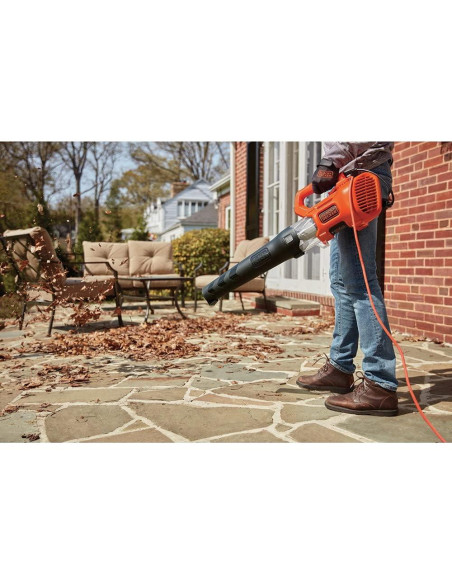 Soplador de Hojas Eléctrico BLACK+DECKER BEBL750 450 CFM