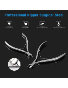 Cortador de Cutículas FERYES Acero Inoxidable 6mm Plata 2