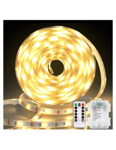 Luces de tira LED Echosari 2.99m a batería con control remoto