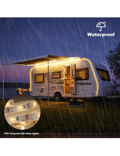 Luces de tira LED Echosari 2.99m a batería con control remoto 2