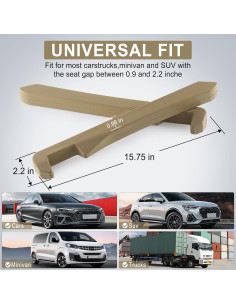 Relleno Espacio Asientos Coche UREHEPO Beige 40x5.4 cm 2