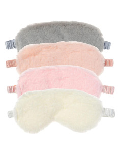 Máscaras de Ojos RAYNAG 4 Piezas Suaves Antifaz para Dormir