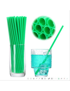 Popotes desechables en forma de corazón YAOSHENG 100 unidades 2