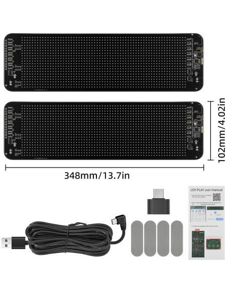 Luz LED Ojos del Diablo MH 2PCS 34.8x10.2cm Programable