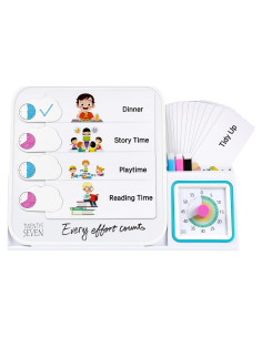 Horario Visual para Niños TWENTY5 SEVEN con Pizarra 22.86 cm