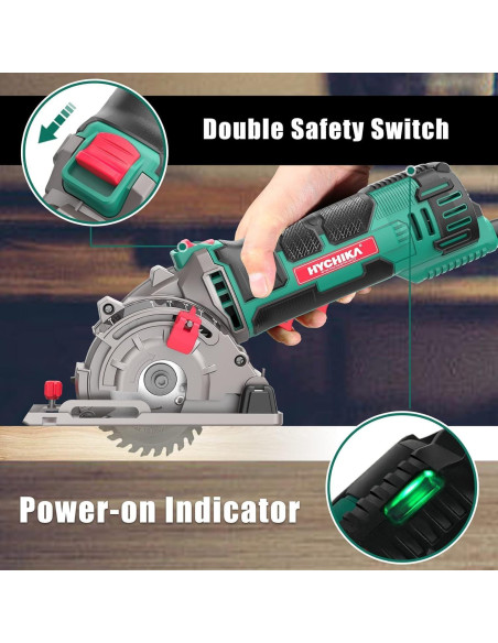 Sierra Circular Compacta HYCHIKA 85mm 4500RPM 4A para Madera y Plástico