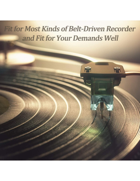 10 Correás de Goma para Giradiscos Frienda - 5 Tamaños