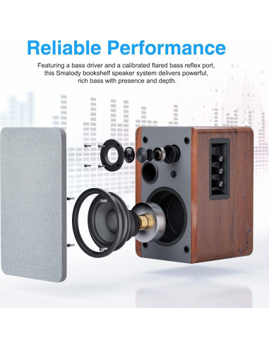 Altavoces de Estantería Smalody SL-80, 60W Bluetooth 5.0