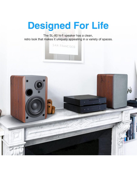 Altavoces de Estantería Smalody SL-80, 60W Bluetooth 5.0