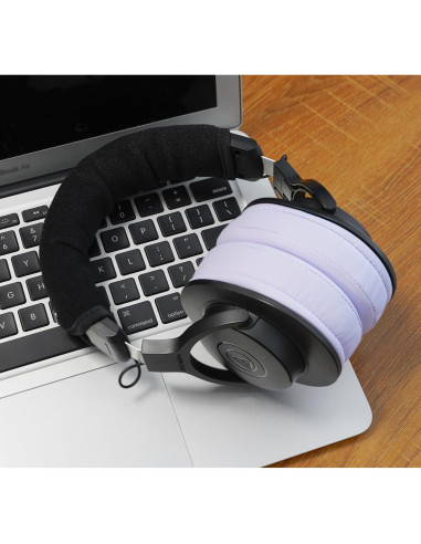Almohadillas de Reemplazo GEVO para Audio Technica M50X/M40X - Púrpura