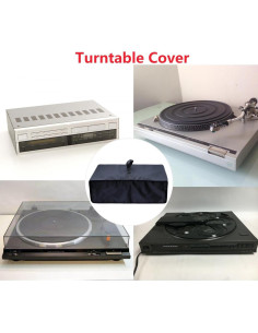 Cubierta de Polvo para Tocadiscos SHTCSZBA 48x40cm Negra 2