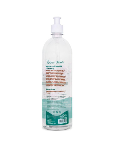 Gel de Aloe Vera Orgánico 100% Puro Eden Dews 907g Hidratante