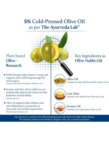 Aceite de Ombligo Ayurvédico Blue Nectar 9.8 ml con Ghee y Oliva