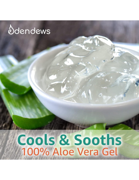 Gel de Aloe Vera Orgánico 100% Puro Eden Dews 907g Hidratante