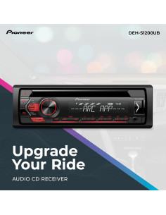 Receptor CD Pioneer DEH-S1200UB - USB, AUX, 50W x 4, Bluetooth 2