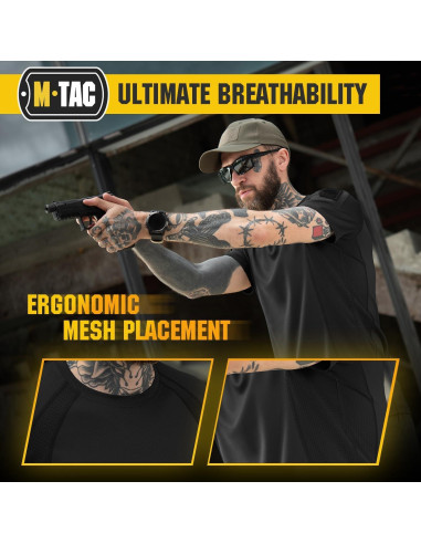 Camiseta Táctica M-Tac para Hombres - Poliester Transpirable