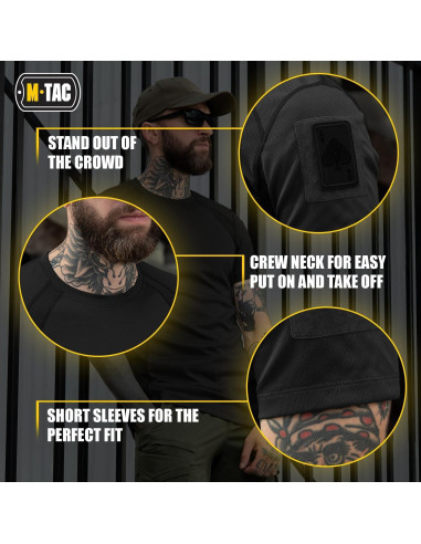 Camiseta Táctica M-Tac para Hombres - Poliester Transpirable