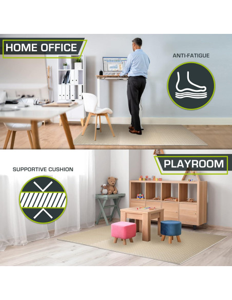 Alfombra de Ejercicio Puzzle ProsourceFit 1.27 cm 2.23 m 6 Azulejos