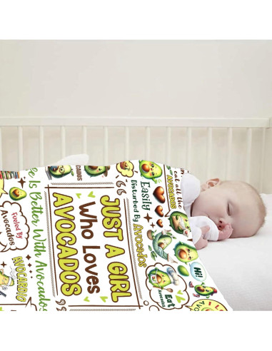 Manta Franela CORGI BLANKET 76.2x101.6cm Aguacates