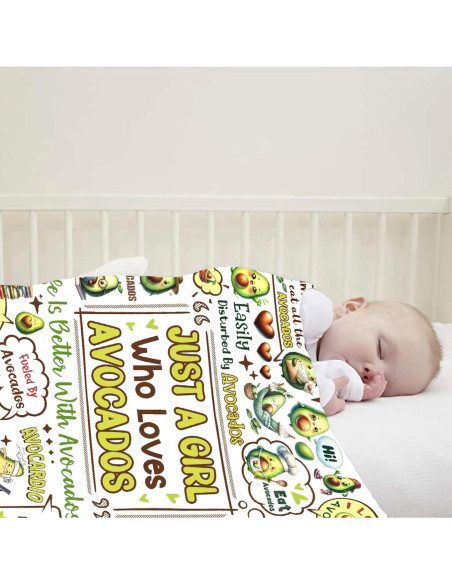 Manta Franela CORGI BLANKET 76.2x101.6cm Aguacates