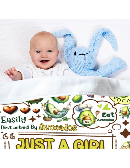 Manta Franela CORGI BLANKET 76.2x101.6cm Aguacates