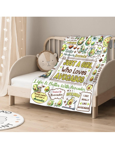 Manta Franela CORGI BLANKET 76.2x101.6cm Aguacates