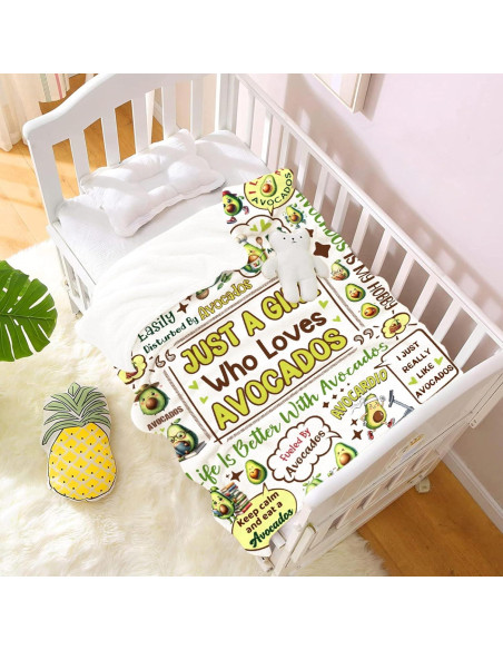 Manta Franela CORGI BLANKET 76.2x101.6cm Aguacates