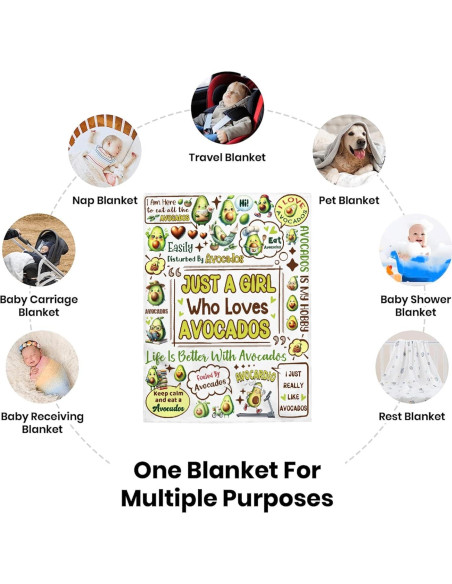 Manta Franela CORGI BLANKET 76.2x101.6cm Aguacates