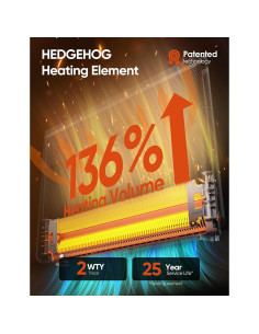 Calefactor de Panel de Convección Ballu 1500W WiFi Negro 2